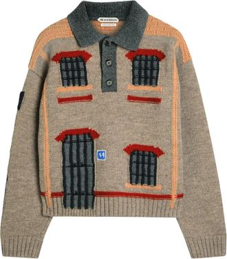 J.W.Anderson Gebreide trui met applicatie - Beige
