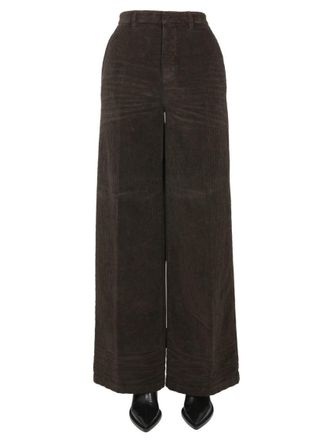 Dsquared2 High-Waisted Brown Wide-Leg Pants