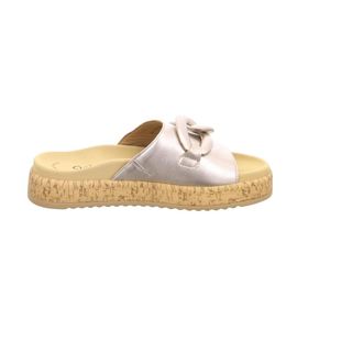Gabor Plateau Sandale - Dames - Schoenen - Beige - Maat: 41 EU Leer