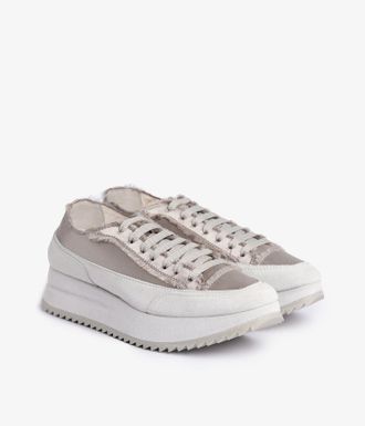 Pedro Garcia Flatform sneaker in grey satin | Orella | Essentials collection | PEDRO GARCIA