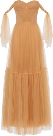 Elisabetta Franchi Dames, Jurken, Beige, Maat: XL
