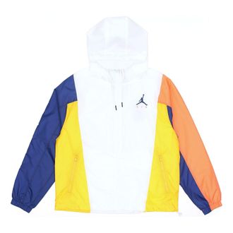 Air Jordan MENS Jumpman Multicolor Tat Sports Jacket White CV2241-100