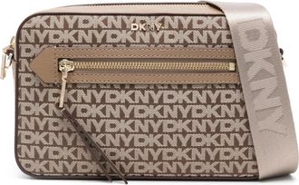 DKNY Casual Beige Crossbody Tas - Dames - Schoudertassen - Beige - ONE Size - Leer - Tassen