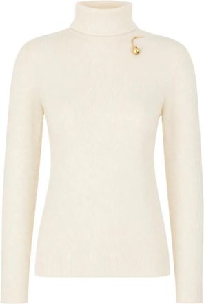 Alberta Ferretti Gebreide coltrui - Dames - Coltruien - Wit - L - Wol - Truien & Vesten
