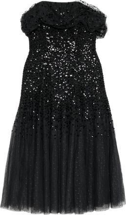 Needle & Thread Dappled dress - Black