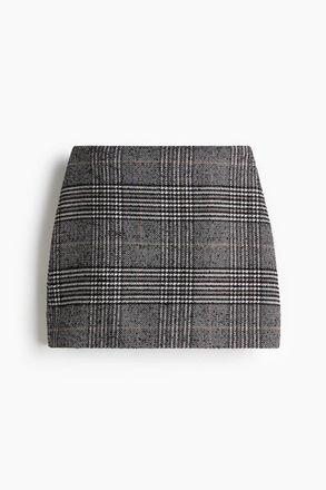 H&M Mini Skirt in Black/plaid at Nordstrom, Size 16