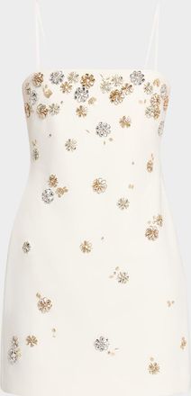 Cinq &agrave; Sept Samia Tumbling Flowers Mini Dress