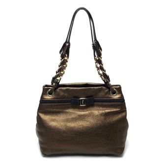 Ferragamo Leather Tote Bag (Pre-Owned)