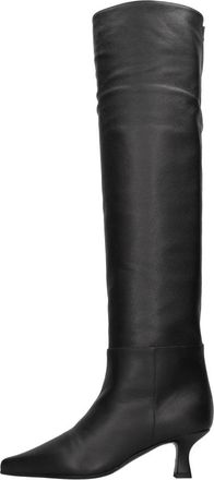 3Juin Leather Cuissard Bea 055 - Dames - Laarzen met Hak - Zwart - 36 EU - Leer - Schoenen