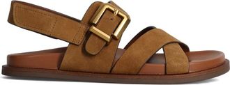 Alpe Schoenen, Dames, Bruin, 39 EU, Leer, Baby Zijde Platte Sandaal