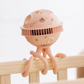 OEM Ventilador Usb Port&aacute;til, Silencioso, Con Tr&iacute;pode Flexible Para Cochecito De Beb&eacute;, 4 Velocidades Ajustables, Funciona Con Pilas, Para Cochecito, Asient