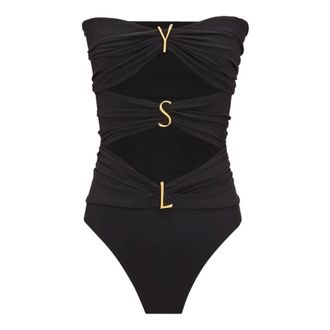 Saint Laurent Mujer, Trajes de ba&ntilde;o, Negro, Talla: S