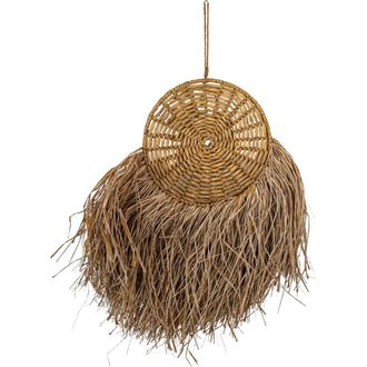 Foreside Home And Garden Round Hanging Accent Brown Seagrass Rope & Jute at Nordstrom, Size Medium