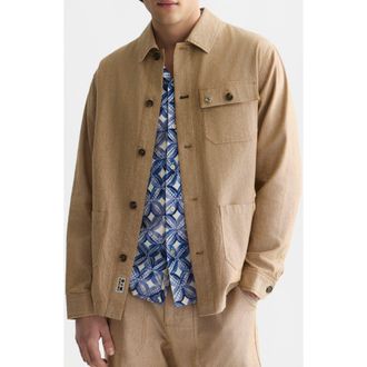 Scotch & Soda Worker Shirt Jacket in Dijon at Nordstrom, Size Xx-Large