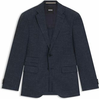 HUGO BOSS H-Janson-TP-251 Blazer - Heren - Jassen - Blauw - Maat: 4XL