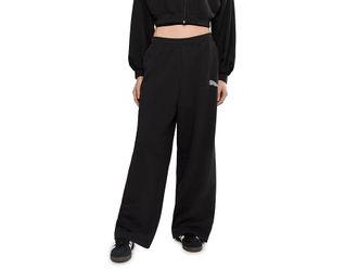 Puma Essentials Graphics Leo Luxe Bedazzled Slouchy Pants Womens Clothing Puma Black : SM, Cotton/Polyester