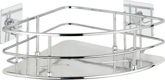 WENKO Quadro Mensola DAngolo Argento 19,3x10x27,5 Cm