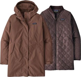 Patagonia Heyes Peak 3-In-1 Parka Doppeljacke f&uuml;r Damen | braun