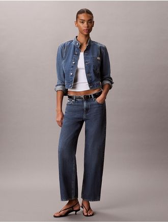 Calvin Klein Jeans Calvin Klein Womens 90s Straight Jeans - Blue - 24W x RL