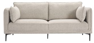 Nordlys Sof&aacute; 3 plazas en tejido y acero gris