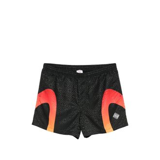 Casablanca Badmode, Heren, Zwart, M, Polyester, Monogram Jacquard Zwemshorts