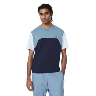 Lacoste Heren Colour Block Jersey T-shirt (Marine)