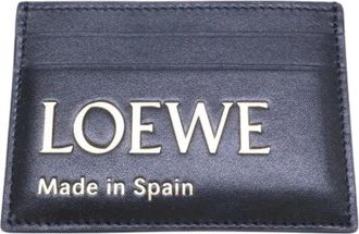 Loewe Pre-owned Card case - Dames - Vintage Accessoires - Zwart - ONE Size - Leer - Vintage