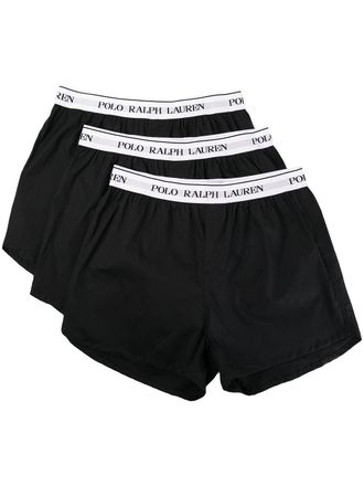 Polo Ralph Lauren Set di 3 boxer con logo - Nero