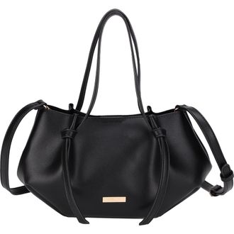 Mali + Lili Mini Lou Lou Vegan Leather Tote in Black at Nordstrom