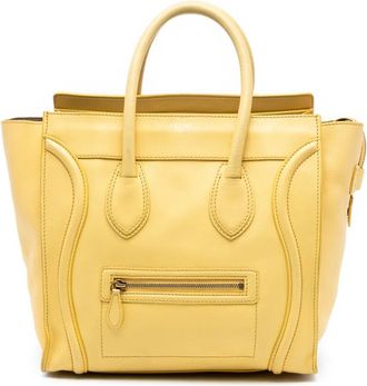 Celine Borsa tote Luggage mini in pelle 2011 - Giallo