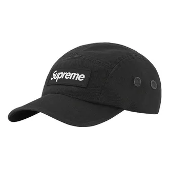 SUPREME Military Camp Cap Black White SUP-FW22-1020