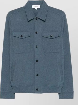 Lardini ribbed cotton cardigan jacket