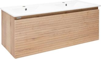 Puma Naturel Mobile bagno con lavabo Savona Natural 118x43x44,8 cm halifax oak matt (SAVONA120DH)