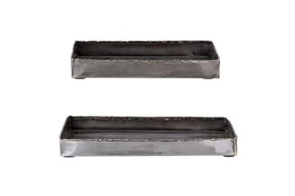 Bloomingville Bandejas de metal negro