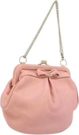 Ferragamo Pre-owned Mini Bags, female, Pink, Size: ONE SIZE Pre-owned Pouch