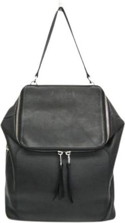Loewe Pre-owned Leren Rugzak - unisex - Vintage Rugzakken - Zwart - ONE Size - Leer - Vintage