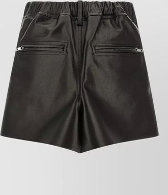 Rick Owens temple inspired shorts zip pocket detail