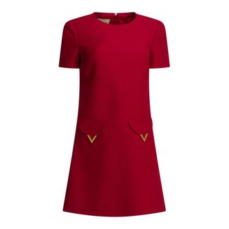 Valentino Womens Dresses Clothing Red Ss26 - female - Valentino - Short Dresses - Red - XS - Dresses
