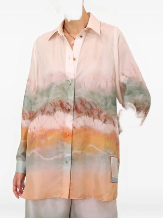 Zimmermann Womens Zim Daylight Relaxed Shirt Tie Dye Ss26 W