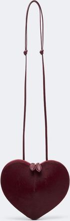 Alaia Ala&iuml;a Le Coeur calf hair and leather crossbody bag