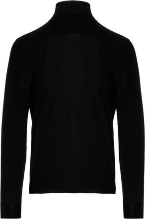Drumohr Black Polo Neck Sweater