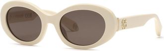Roberto Cavalli SRC142M 09X7 Mens Sunglasses White Size 54