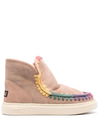 Mou Eskimo Rainbow suede boots - Neutrals