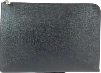 Louis Vuitton Pre-owned Clutches, male, Black, Size: ONE SIZE Pre-owned Pochette Jour GM Taurillon Clutch Bag