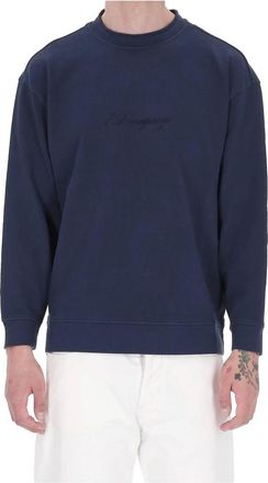 C.P. Company Trui met ronde hals - Heren - Ronde hals truien - Blauw - L - Katoen - Truien & Vesten