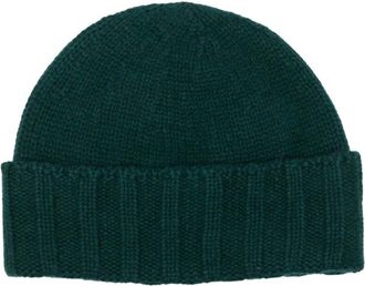 Drumohr Cuffia Rasata - Heren - Hoeden - Groen - 46 CM - Kasjmier - Accessoires