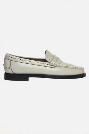 Sebago Womens Dan Perforated Loafer In Bone White