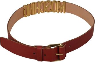 Moschino Belt - Dames - Riemen - Rood - 90 CM - Accessoires