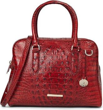 Brahmin Marissa Satchel Womens Handbags Scarlet, Leather