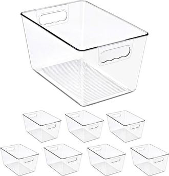 Sorbus 8-Pack Large Storage Containers